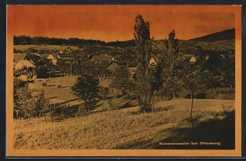 AK Rammersweier bei Offenburg, Ortsansicht, Landschaft
