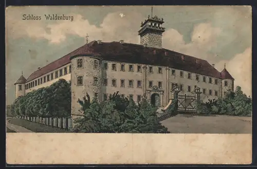 AK Waldenburg / Württ., Schloss Waldenburg
