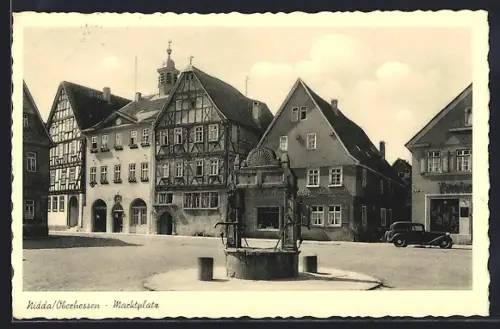 AK Nidda /Oberhessen, Marktplatz