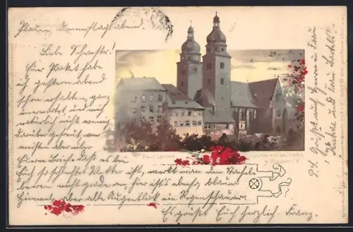 Künstler-AK Plauen i. V., Johanniskirche