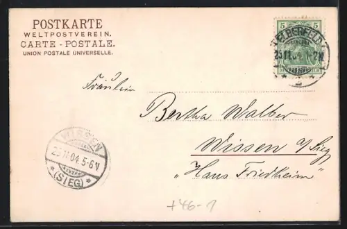 AK Elberfeld, Stadttheater, Strassenbahn