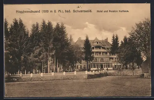 AK Höchenschwand /bad. Schwarzwald, Hotel und Pension Kurhaus