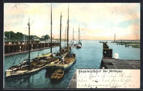 AK Holtenau, Kanaleinfahrt