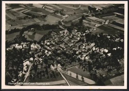AK Oberrot bei Gaildorf, Aufnahme vom Flugzeug aus