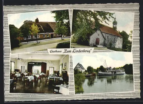 AK Flemhude bei Kiel, Gasthaus Zum Lindenkrug, Bes. Ferd. Rose