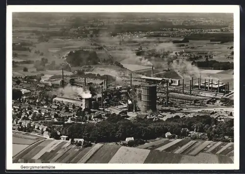 AK Georgsmarienhütte, Hüttenwerk, Industrieanlagen, Panorama