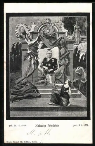 AK Kaiserin Friedrich, 1840-1901
