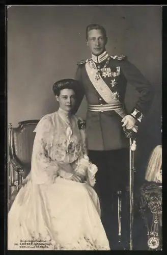AK Kronprinz Wilhelm von Preussen, und Prinzessin Cecile