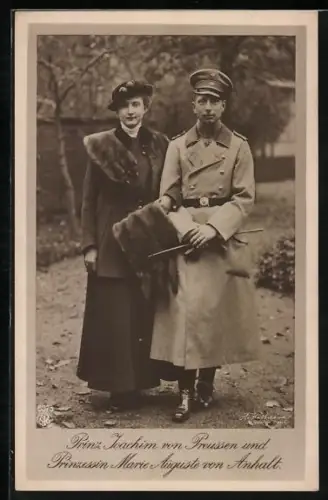AK Prinz Joachim von Preussen u. Prinzessin Marie Auguste v. Anhalt