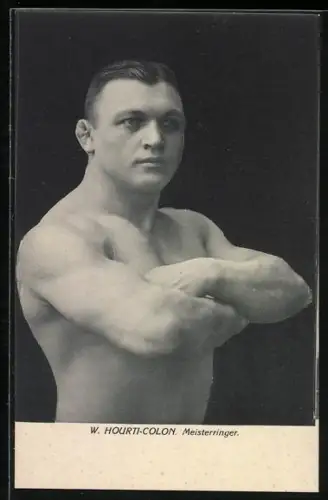 AK Meisterringer W. Hourti-Colon wirft sich in Pose