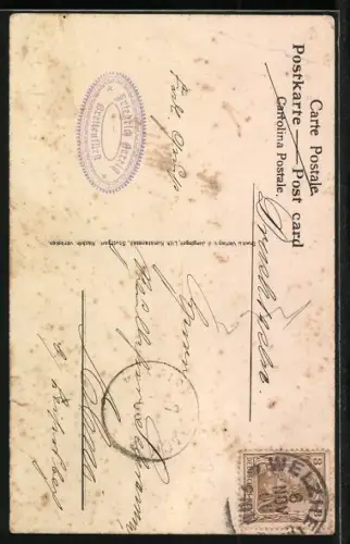 Künstler-AK Berlin-Köpenick, Der Schwindelhauptmann zu Köpenick