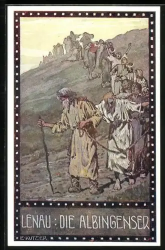 Künstler-AK Ernst Kutzer: Im Zeichen der Religion Nr.5, Die Albingenser