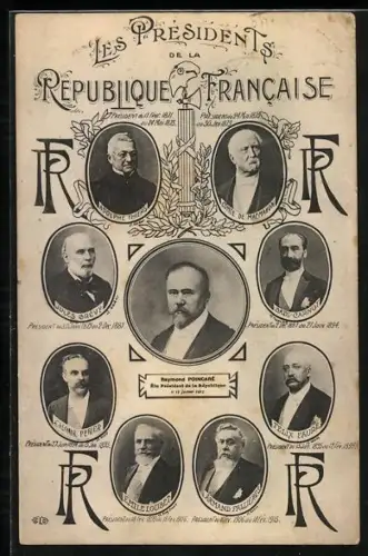 AK Les Présidents de la Republique Francaise
