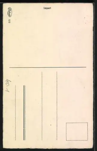 AK Neujahrsscherz, Mutter zeigt ihm erstmalig seinen Sohn, Mein lieber Sohn, mir graut vor Dir!