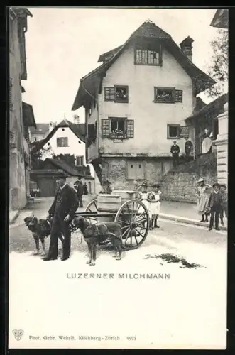 AK Luzern, Milchmann mit Hundegespann