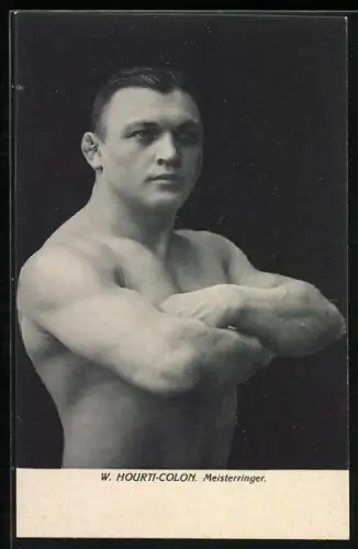 AK Meisterringer W. Hourti-Colon wirft sich in Pose
