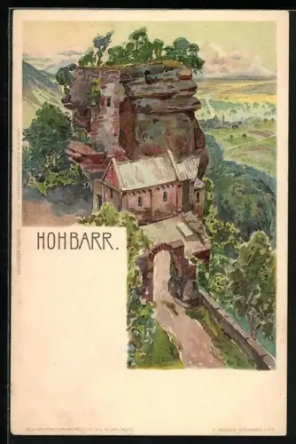 Künstler-AK Franz Xaver Hoch: Hohbarr, Teilansicht