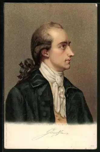 AK Portrait Johann W. Goethe