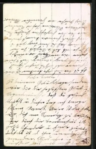 Künstler-AK Hermann Kaulbach: Junge auf dem Schulhof