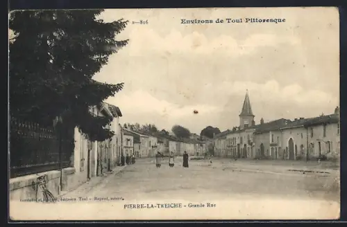 AK Pierre-la-Treiche, Grande Rue