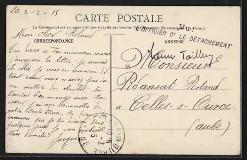 AK Vandoeuvre, Grande-Rue, partie haute, avec des passants et vue sur la campagne environnante