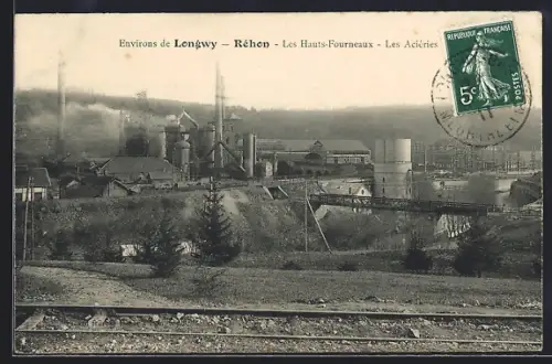 AK Réhon, Les Hauts-Fourneaux, Les Aciéries