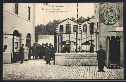 AK Toul, Entrée du 6e Bataillon d`Artillerie de Forteresse