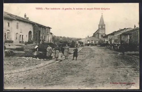 AK Vého, Vue intérieure, À gauche, la maison où naquit l`Abbé Grégoire