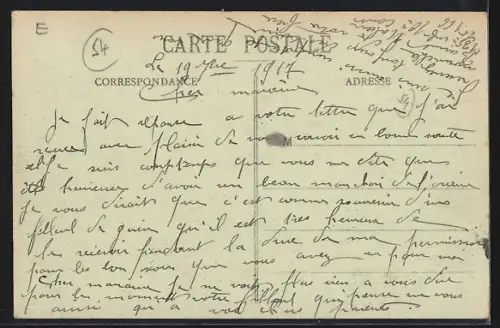 AK Marainviller, Vue intérieure avec l`église et bâtiments environnants