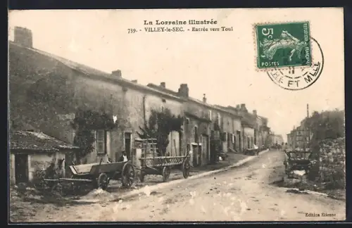 AK Villey-le-Sec, Entrée vers Toul