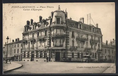 AK Pont-à-Mousson, Place Thiers, Caisse d`Épargne