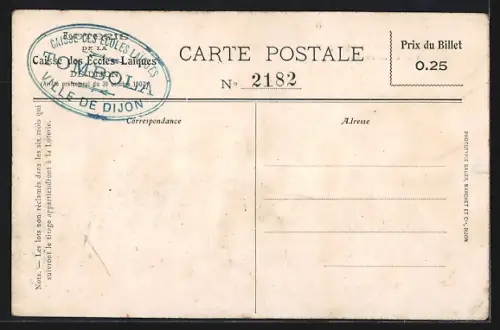 AK Crépey, Colonie scolaire vue de la Place