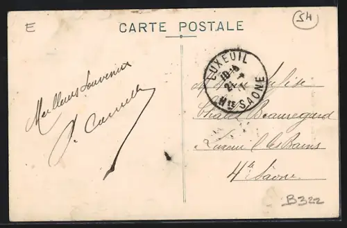 AK Petitmont, Grande Rue avec vue sur le village