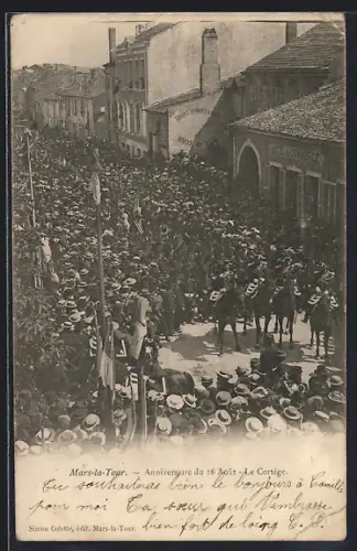 AK Mars-la-Tour, Anniversaire du 16 Août, Le Cortège