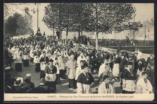 AK Nancy, Obsèques de Son Éminence le Cardinal Mathieu