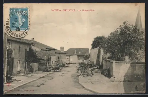 AK Mont-sur-Meurthe, La Grande Rue