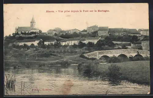 AK Moyen, Vue prise depuis le Pont sur la Mortagne
