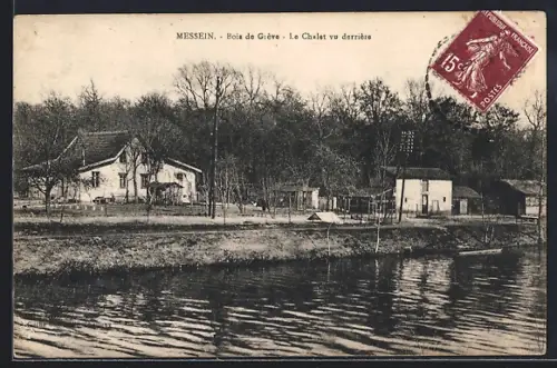 AK Messein, Bois de Grève, Le Chalet vu derrière