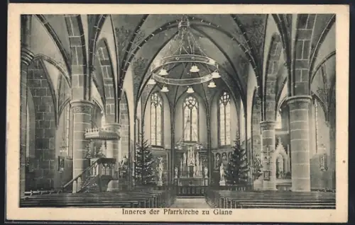 AK Glane / Bad Iburg, Inneres der Pfarrkirche