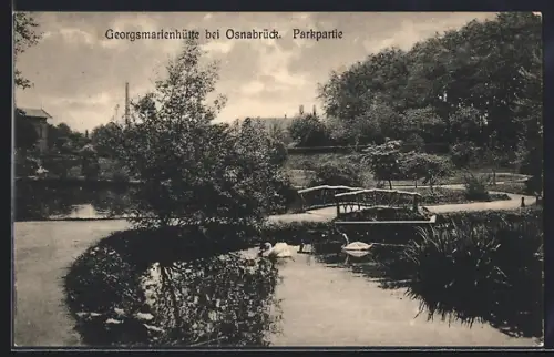 AK Georgsmarienhütte bei Osnabrück, Parkpartie
