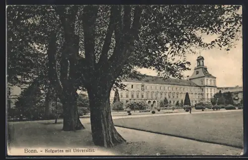 AK Bonn, Hofgarten mit Universität