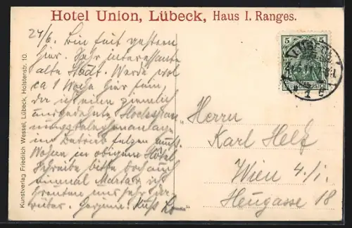 AK Lübeck, Rathausarkaden