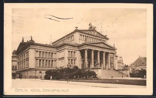 AK Berlin, Königl. Schauspielhaus, Gendarmenmarkt
