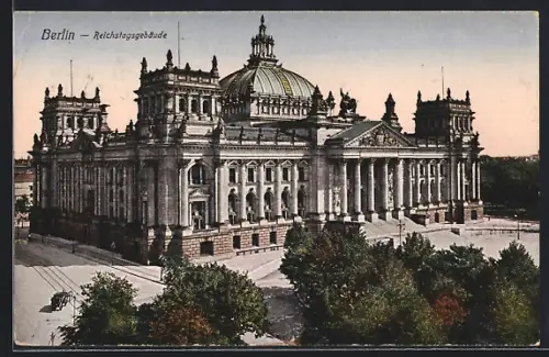 AK Berlin-Tiergarten, Reichstagsgebäude