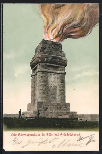 AK Silk bei Friedrichsruh, Bismarcksäule