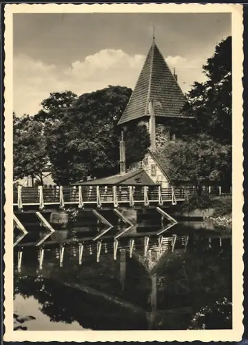 AK Osnabrück, Heger Tor, Brücke, Wassergraben