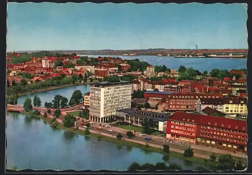 AK Kiel, Blick auf Stadt und Hafen