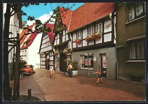 AK Osnabrück, Marienstrasse mit Fachwerkhäusern