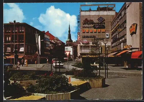 AK Osnabrück, Foto-Haus Kämper, Kodak, Innenstadt mit Kirche