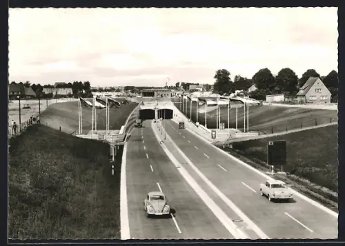 AK Rendsburg, Strassentunnel unter dem Nord-Ostsee-Kanal